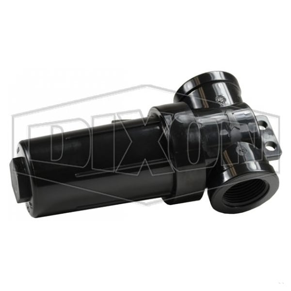 Dixon T-Line Strainer, 3/4 in FNPT, Polypropylene, White, Domestic PTLS7540 - main